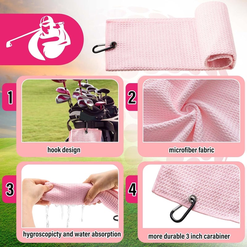 LaRandom 13 Pcs Golf Accessories Kit, Include Golf Ball Bag with Hook Towel Tees Magnetic Ball Marker Divot Tool Cleaner Water Brush Groove Sharpener Tool for Women Man Gifts - Image 5